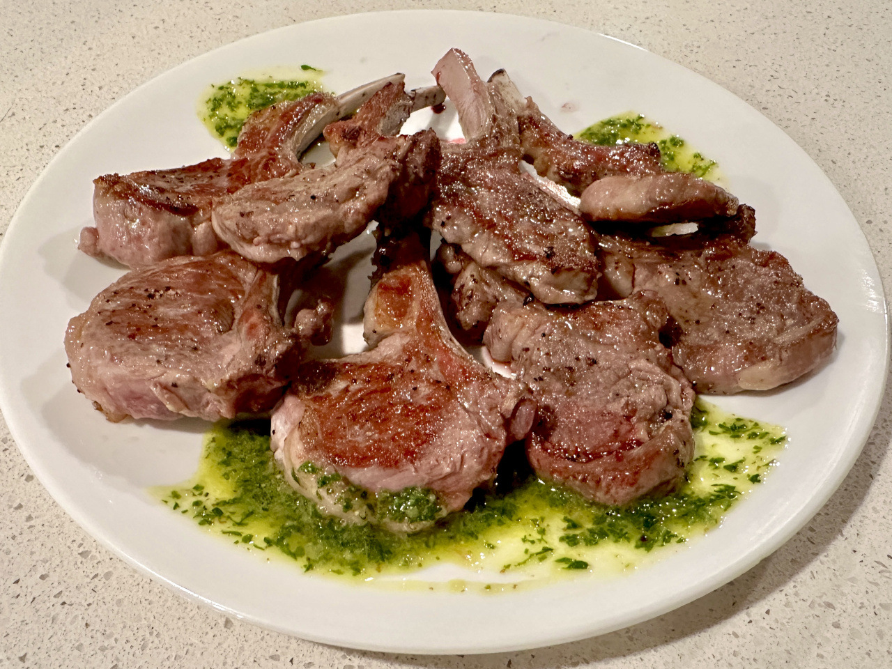 seared lamb chops