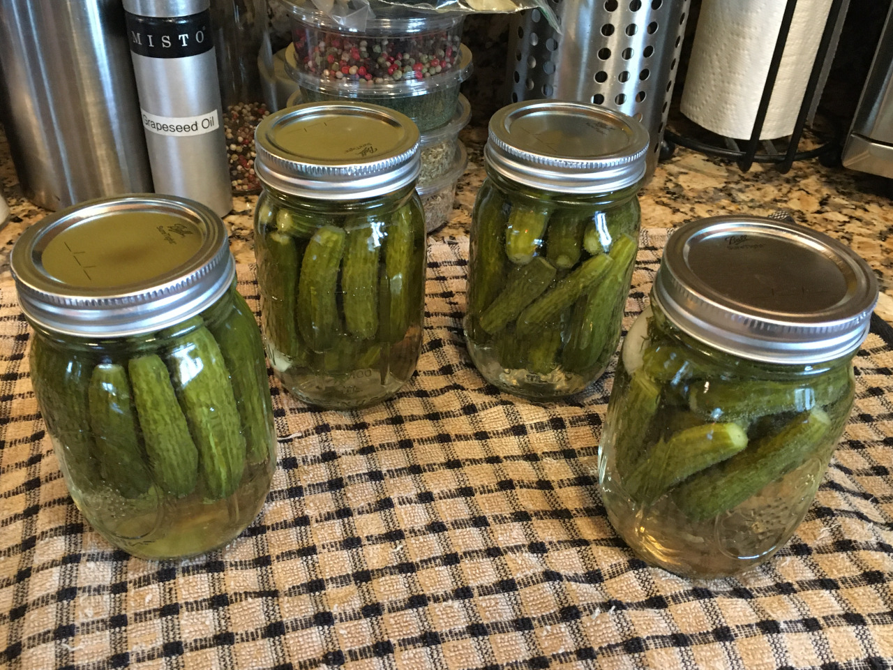 canned pickles