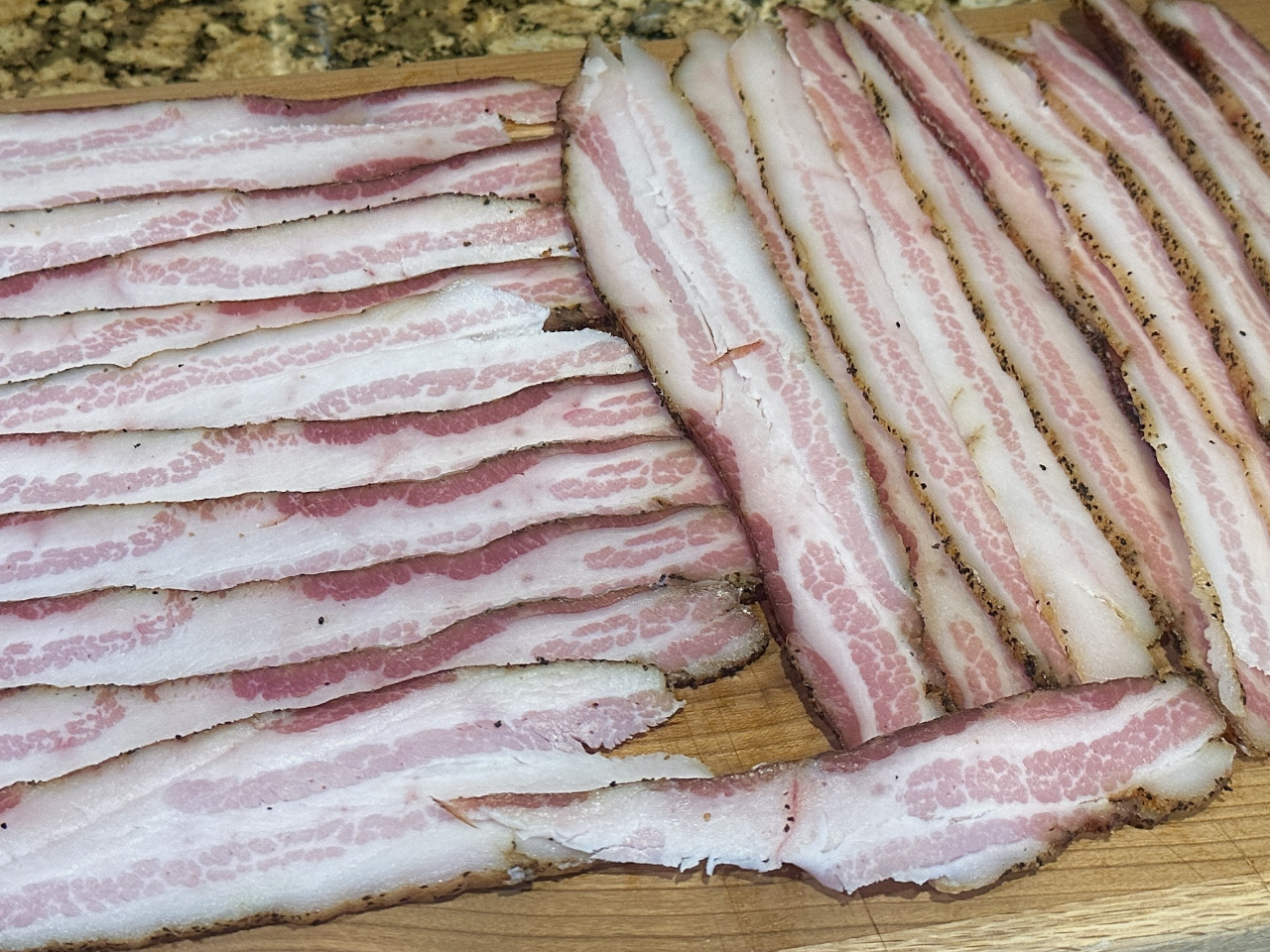 cured and smoked bacon