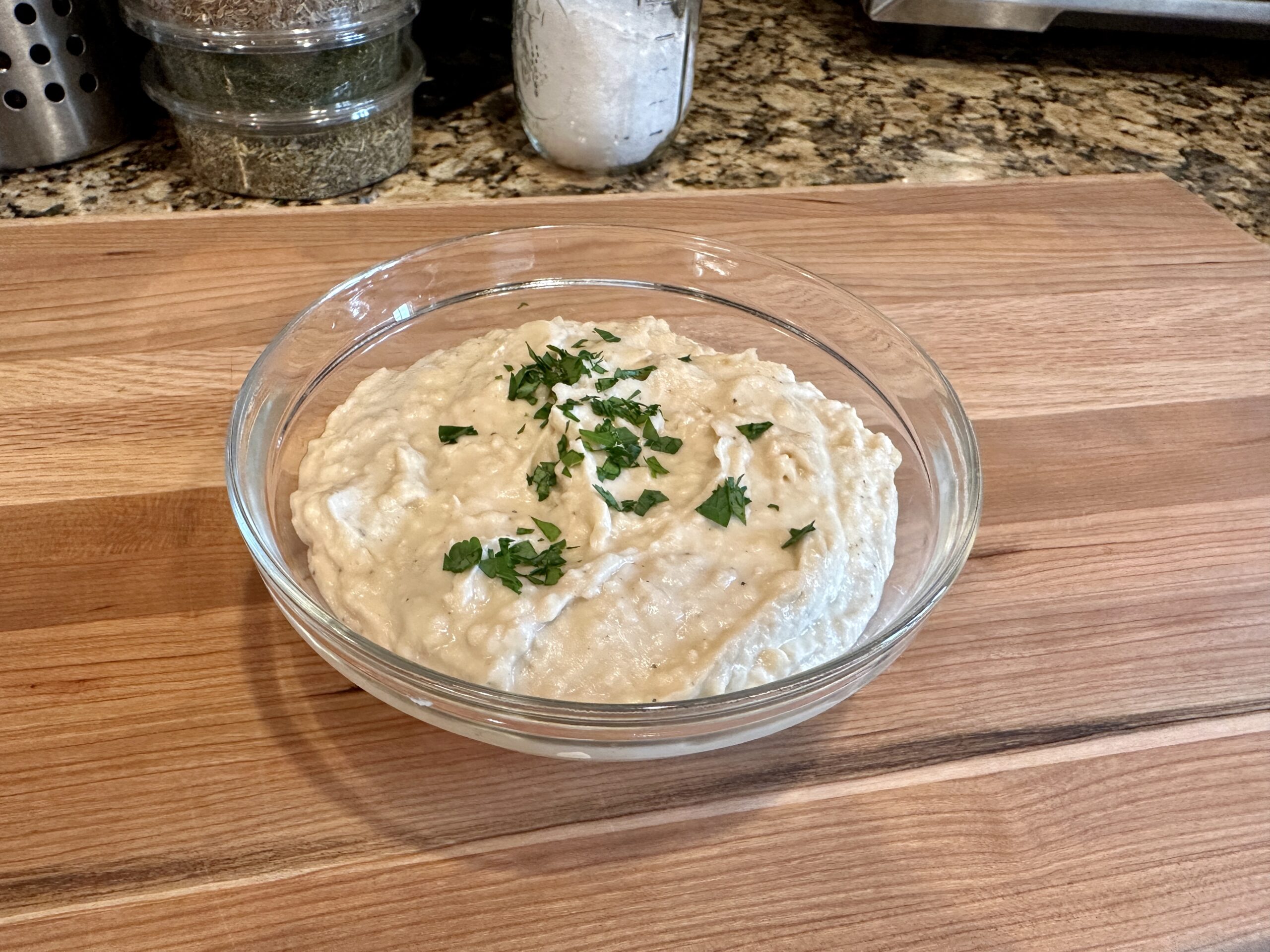 white bean puree