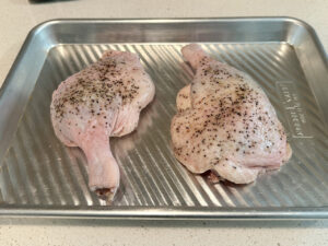 prepared duck legs