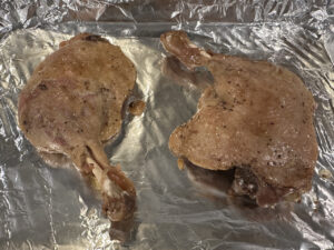 duck legs on a sheet pan