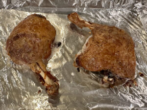 crisped duck confit